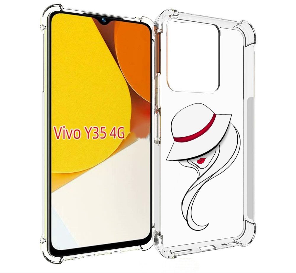 

Чехол MyPads Лого женский для Vivo Y35 4G 2022 / Vivo Y22, Прозрачный, Tocco