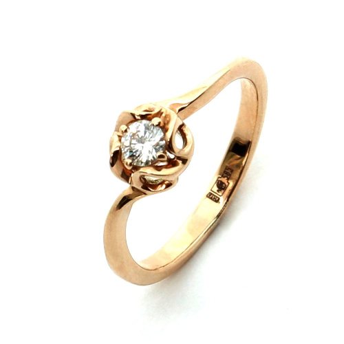 

Кольцо из золота р.  DIAMOND PRIME 38-1-DD-R-214853, бриллиант, 38-1-DD-R-214853