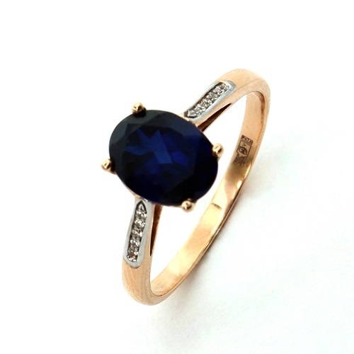 

Кольцо из золота р. , DIAMOND PRIME 99-1-ZS-R-046243, сапфир\фианит, 99-1-ZS-R-046243