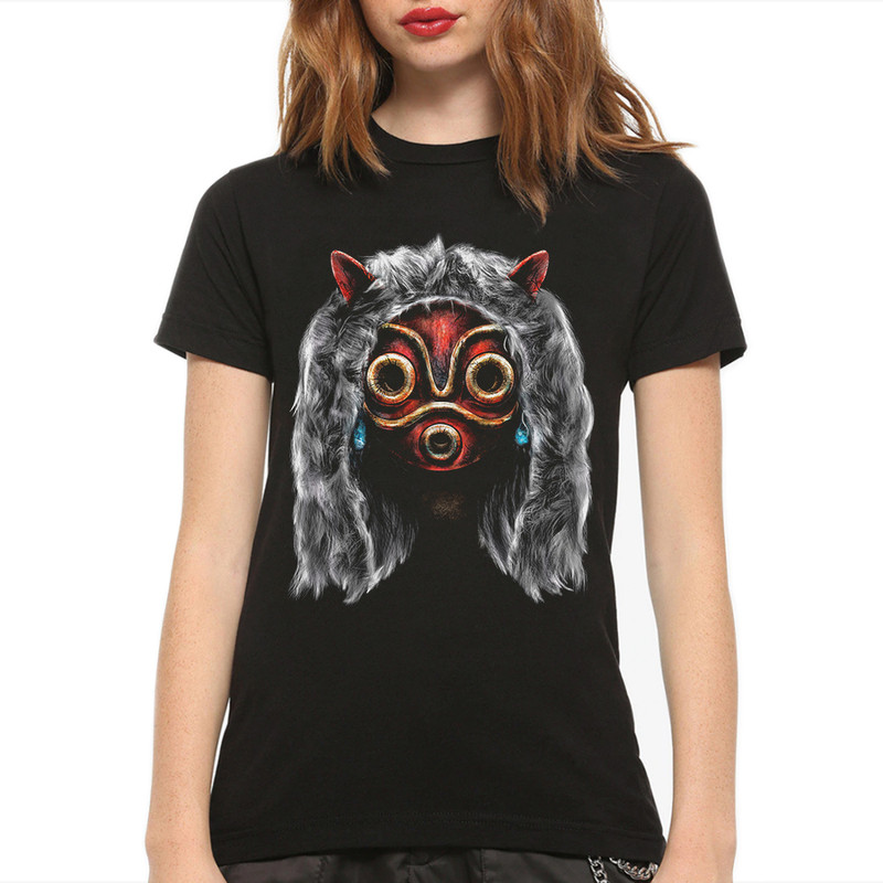

Футболка женская Dream Shirts Принцесса Мононоке 8811831 черная XL, Принцесса Мононоке 8811831