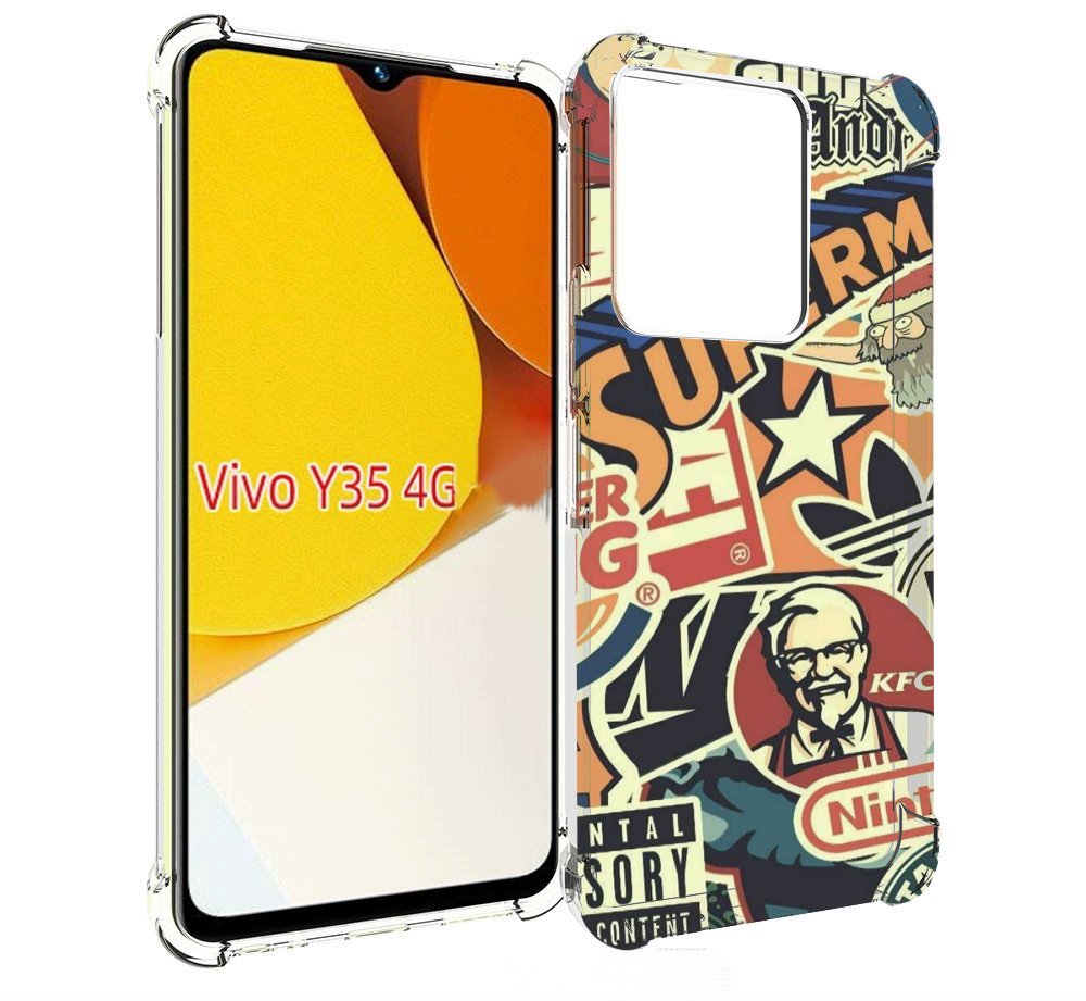 

Чехол MyPads Лейблы-на-постере для Vivo Y35 4G 2022 / Vivo Y22, Прозрачный, Tocco