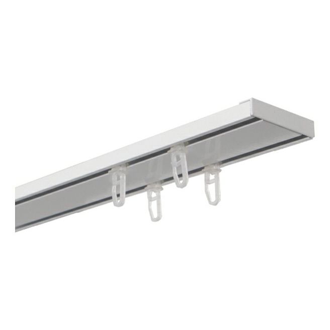 

Карниз потолочный двухрядный Арт-декор Atlant 160 см алюминий белый