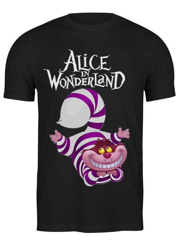 

Футболка мужская Printio Alice in wonderland черная S, Черный, Alice in wonderland