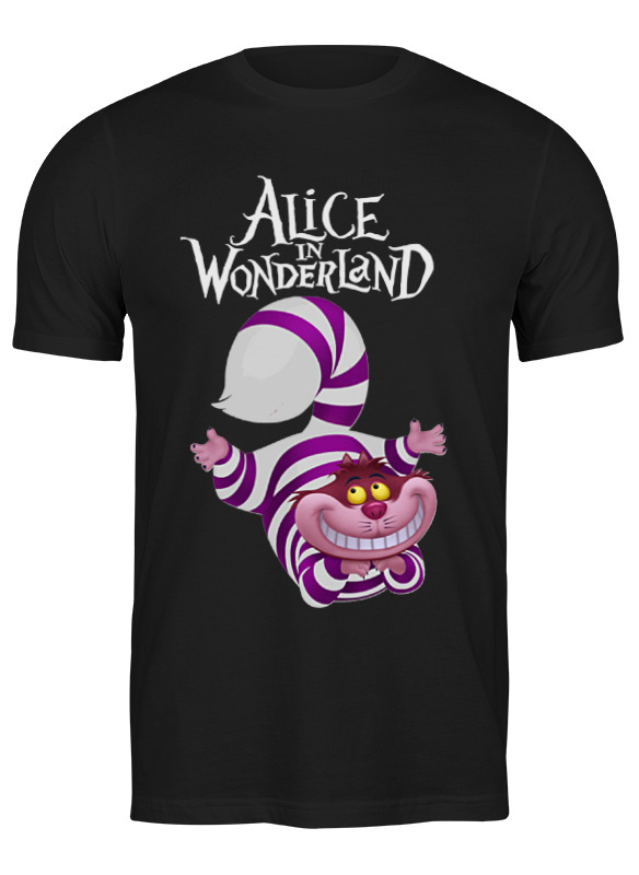

Футболка мужская Printio Alice in wonderland черная S, Черный, Alice in wonderland