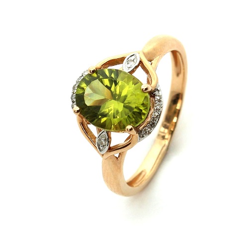 

Кольцо из золота р. , DIAMOND PRIME 32-1-DP-R-046248, бриллиант\хризолит, 32-1-DP-R-046248