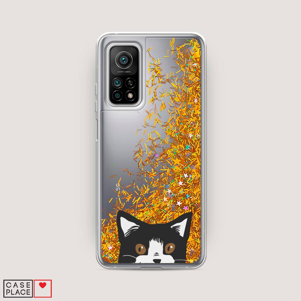 

Чехол Awog на Xiaomi Mi 10T/Mi 10T Pro "Подглядывающий кот", Разноцветный, 37790-1