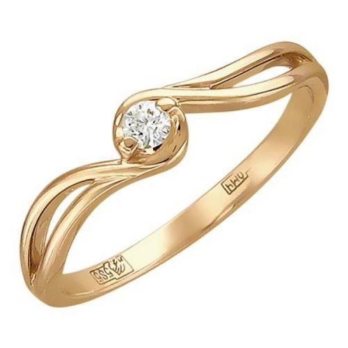 

Кольцо из золота р.  Эстет 01К116734, фианит, 01К116734