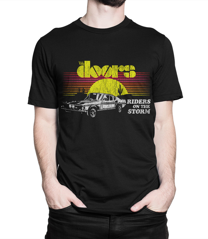 

Футболка мужская Dream Shirts The Doors - Riders On The Storm-1 черная 3XL, The Doors - Riders On The Storm-1