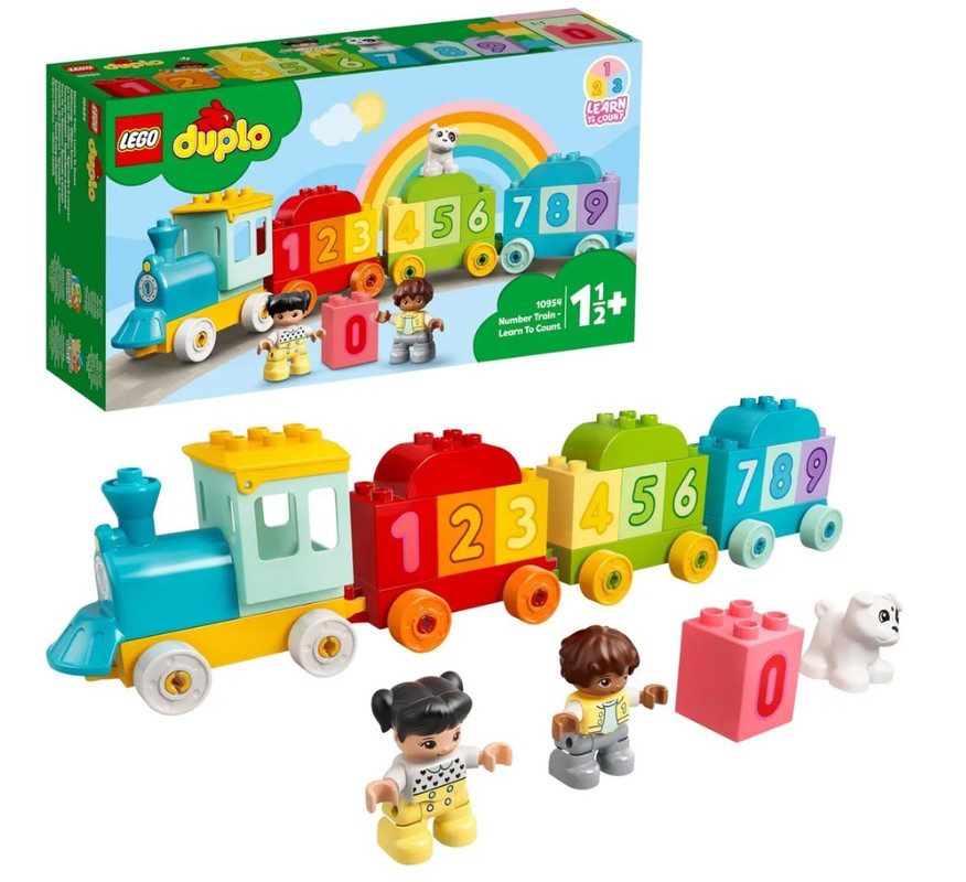 Конструктор LEGO DUPLO 10954 Поезд с цифрами - учимся считать 23 детали