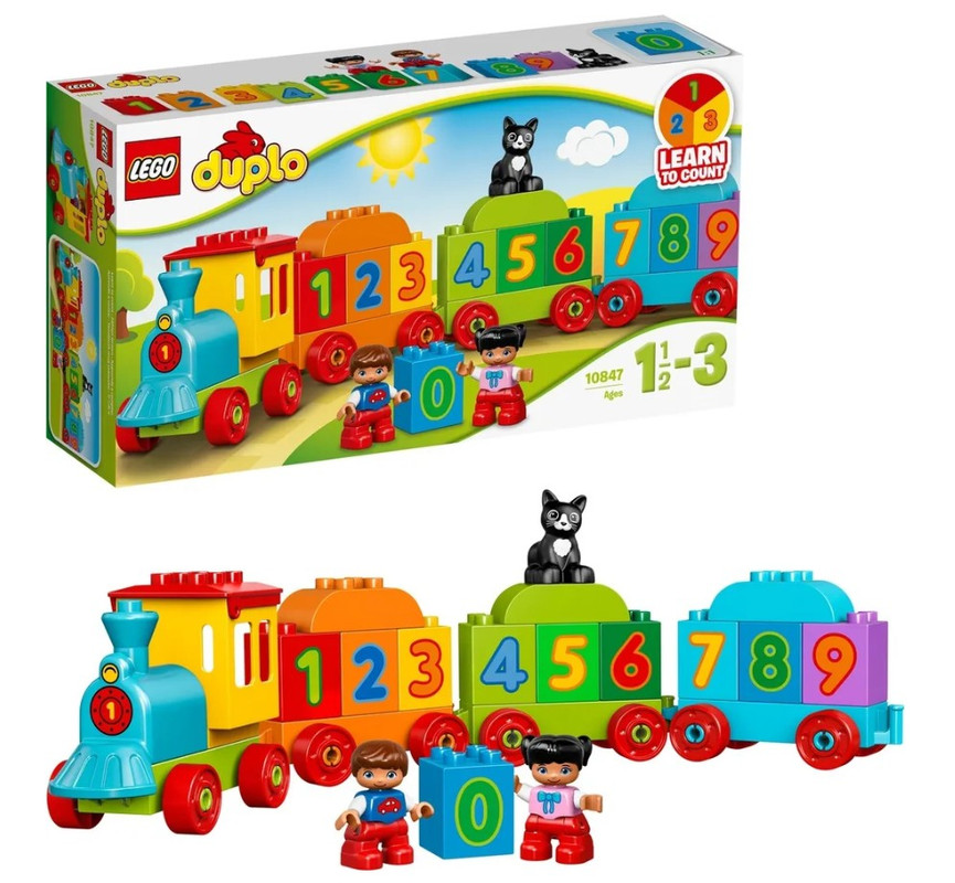 Конструктор LEGO DUPLO 10847 Поезд Считай и играй 23 детали