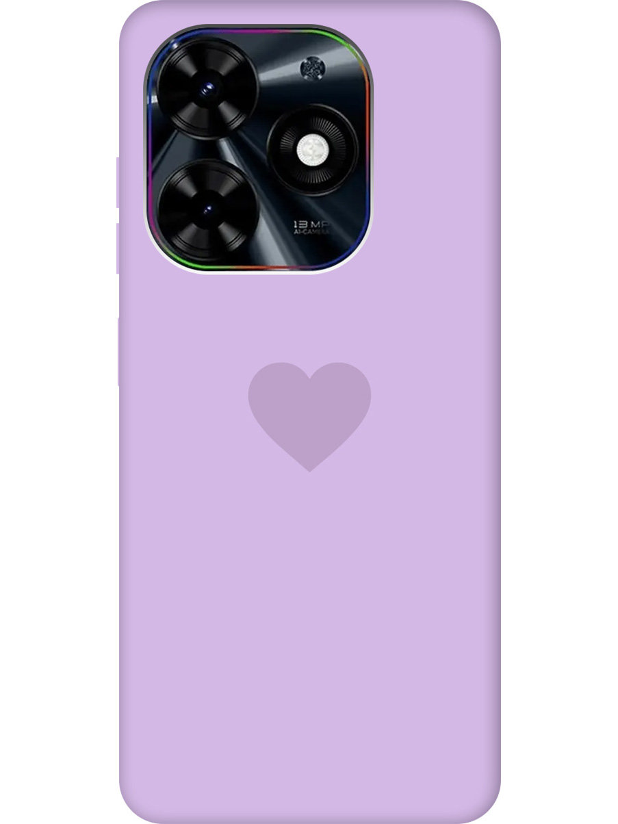 

Чехол на Tecno Pop 8 / Spark Go 2024 / Spark 20 / 20C "Heart" Soft Touch сиреневый, Фиолетовый, 20011869