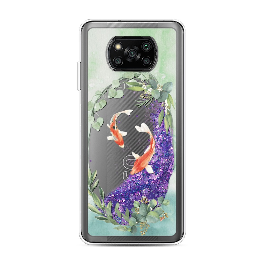 

Чехол Awog на Poco X3/X3 Pro "Две золотые рыбки", Разноцветный, 310692-1
