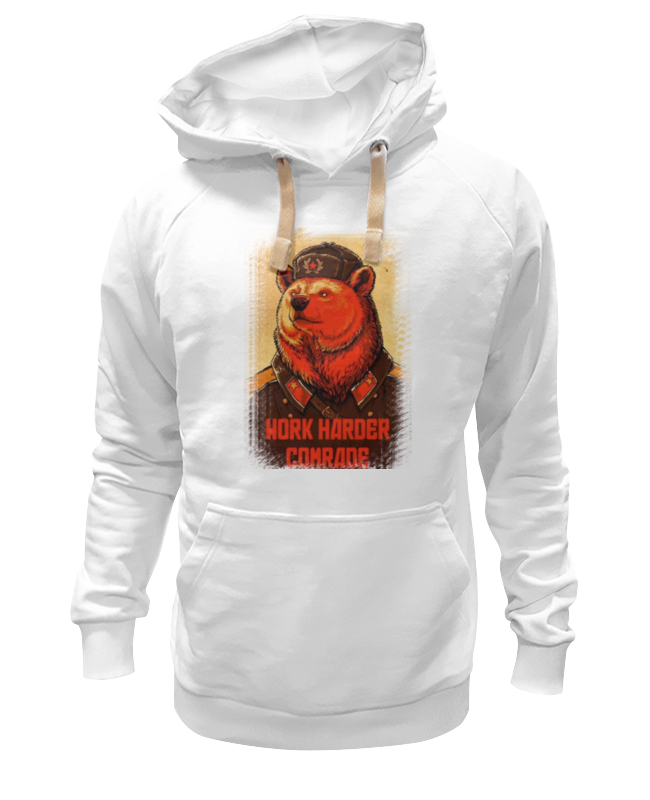 

Худи унисекс Printio Comrade bear белое 2XL, Белый, Comrade bear