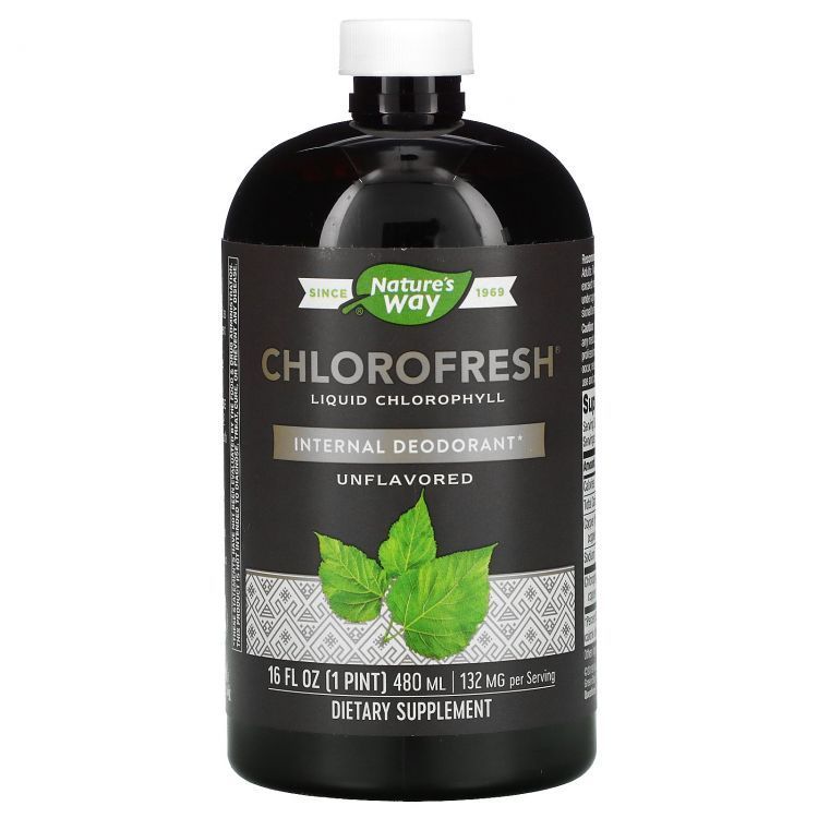 Жидкий хлорофилл Natures Way Chlorofresh, жидкий, 480 мл