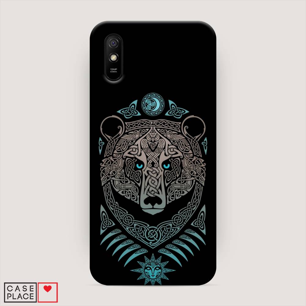 

Пластиковый чехол "Кельтский медведь" на Xiaomi Redmi 9A, 38920-1