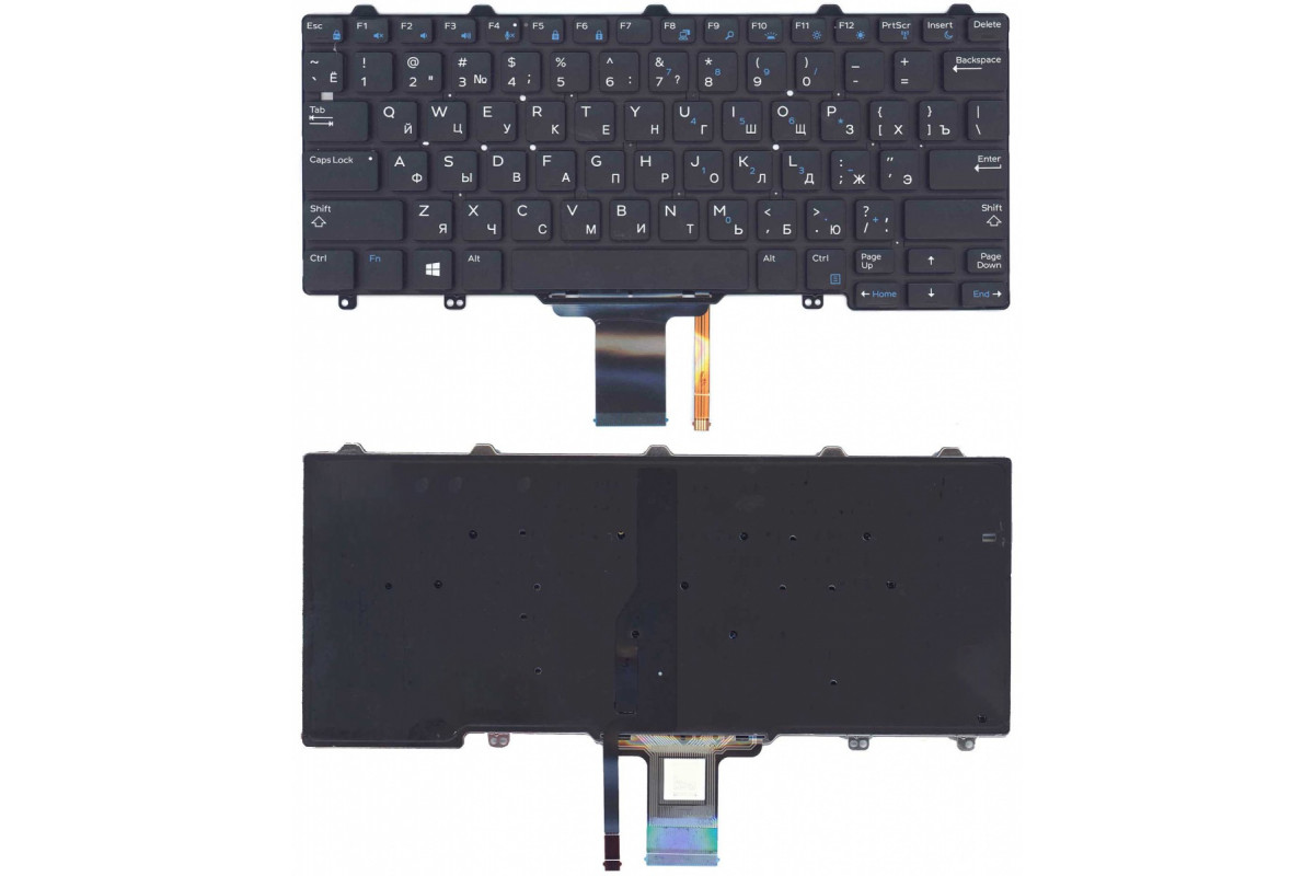

Клавиатура для ноутбука Dell Latitude 12 7275 с подцветкой