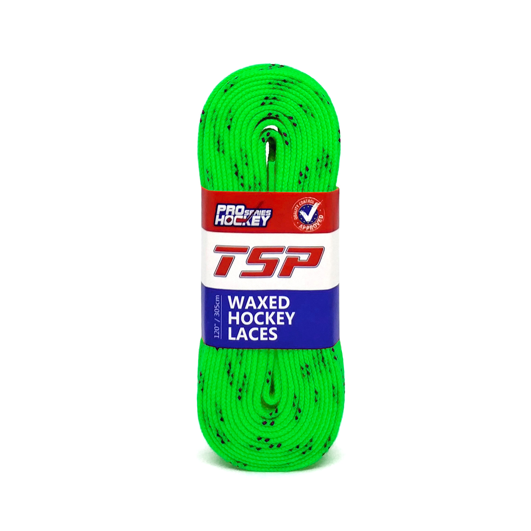 фото Шнурки хоккейные tsp с пропиткой, 305 см, зеленые