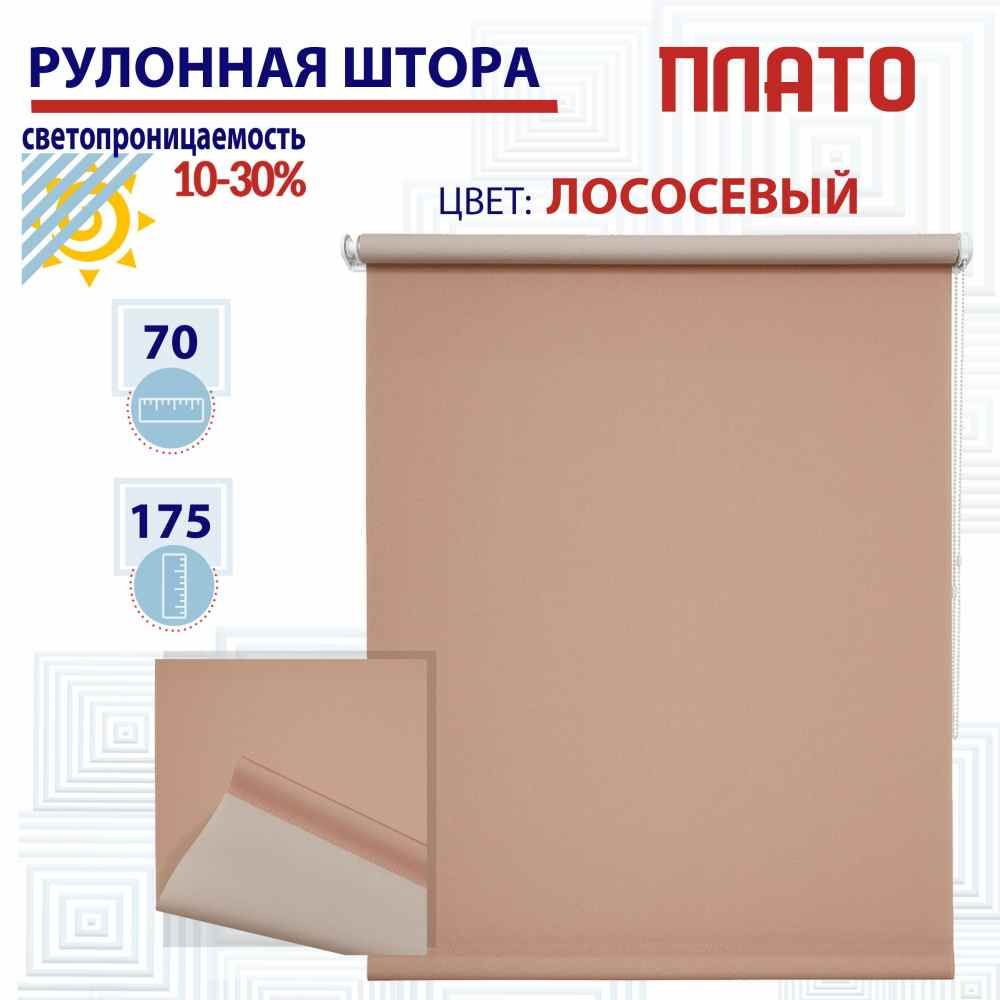 

Рулонная штора 70х175 см Плато лососевый, ТК2119453, РШ2024ПлайникВан