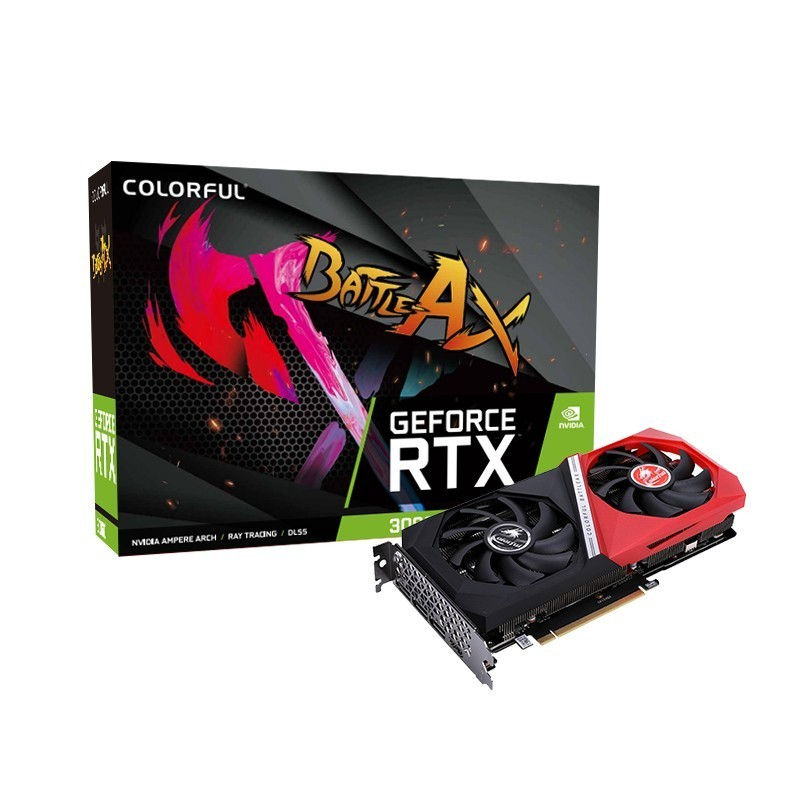 фото Видеокарта colorful nvidia geforce rtx 3060 12gb (rtx 3060 nb duo 12g v2 l-v)