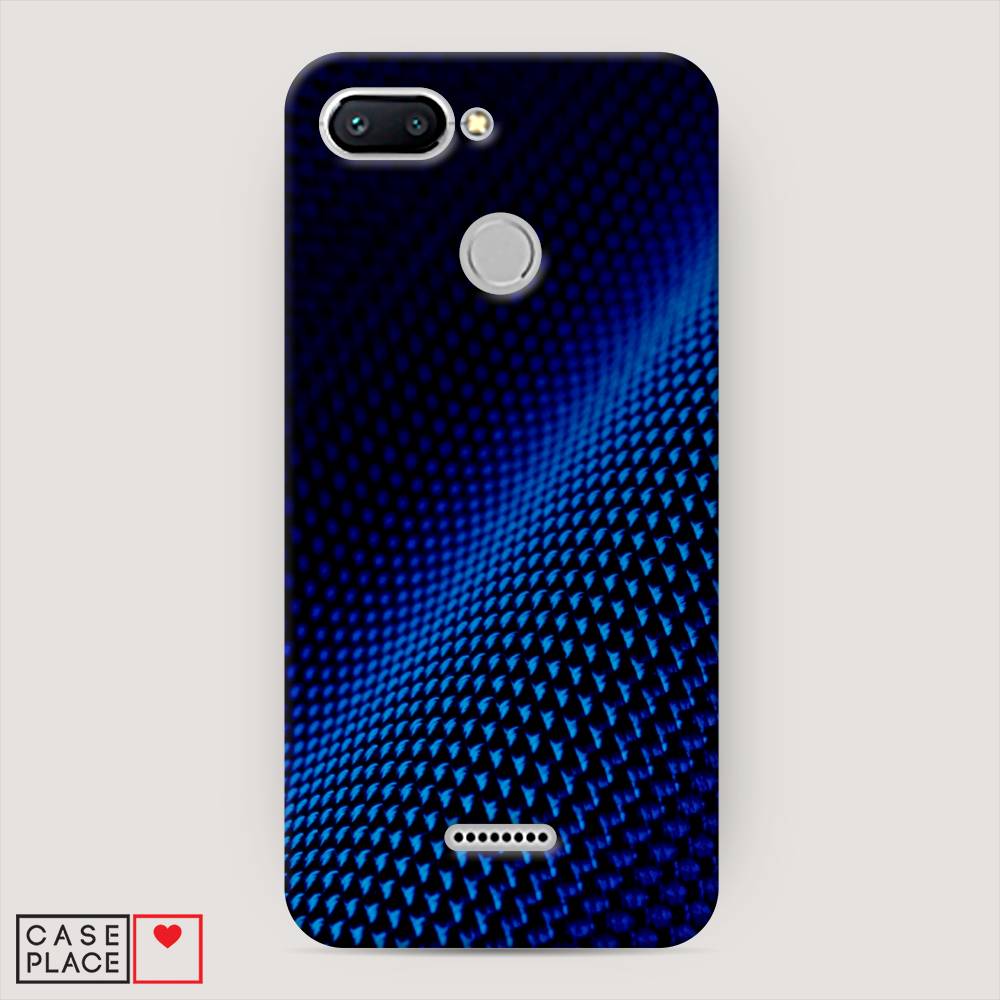 

Пластиковый чехол "Синий карбон" на Xiaomi Redmi 6