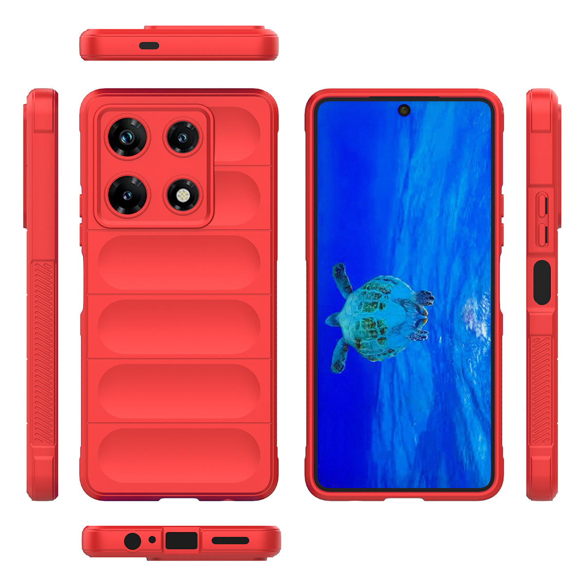 

Противоударный чехол Flexible Case для Infinix Note 30 Pro ,красный, 431194438