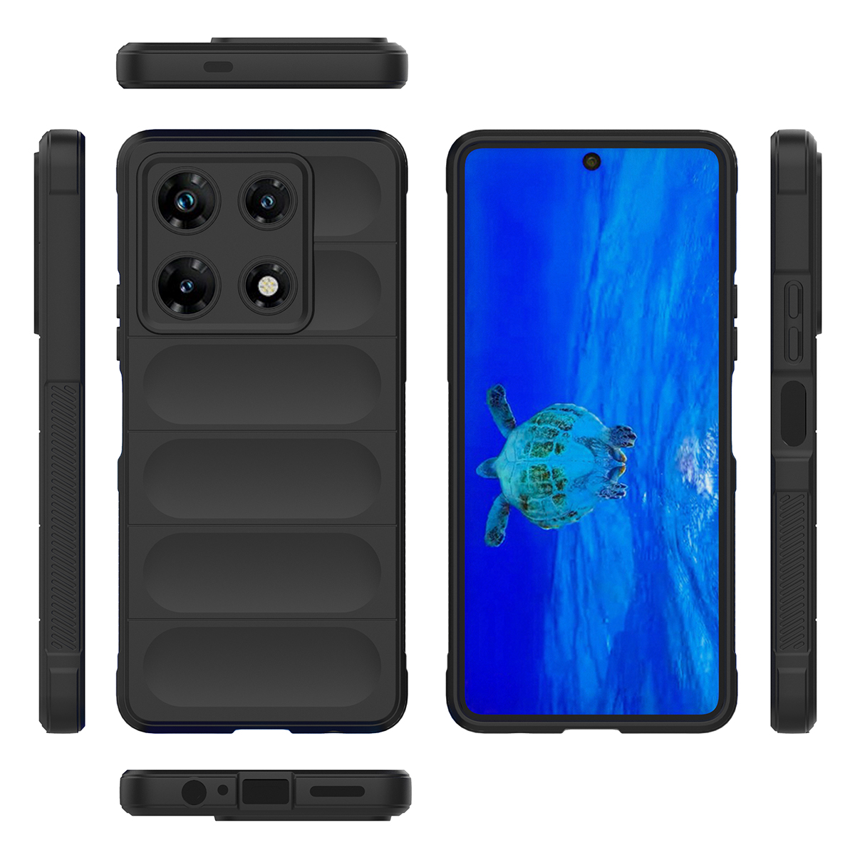 

Противоударный чехол Flexible Case для Infinix Note 30 Pro ,черный, 431194438