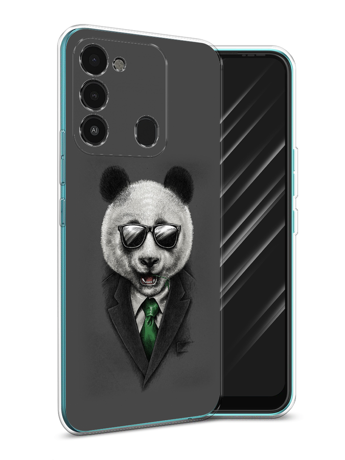 

Чехол Awog на Tecno Spark Go 2022/8С/9 "Деловая панда", Разноцветный, 301250-10