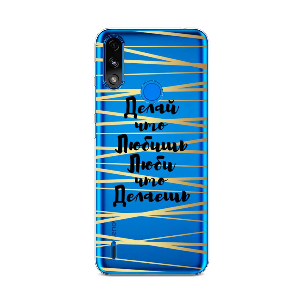 

Чехол Awog на Lenovo K13 / Леново K13 "Делай что любишь", Золотистый;черный, 113050-7