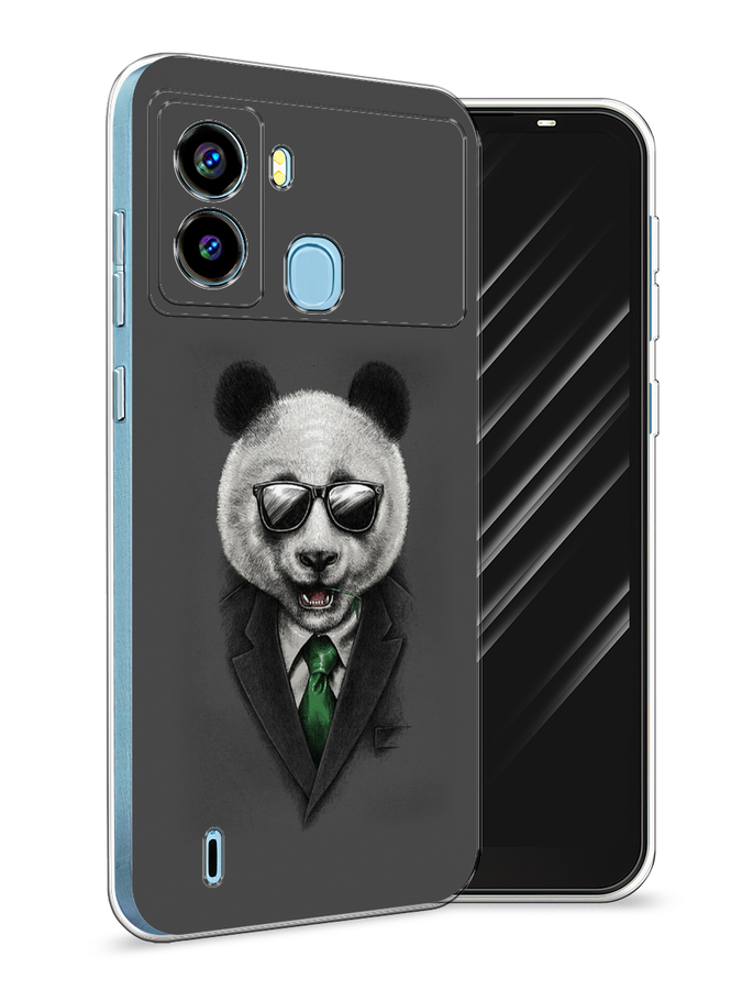 

Чехол Awog на Tecno Pop 6 "Деловая панда", Разноцветный, 302050-10