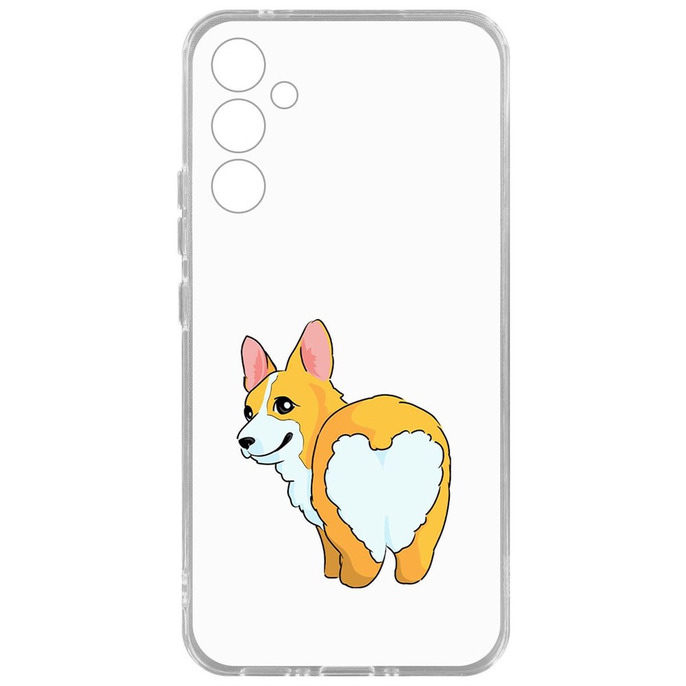 

Чехол-накладка Krutoff Clear Case Рисованный корги вид 2 для Samsung Galaxy A34 5G, Прозрачный
