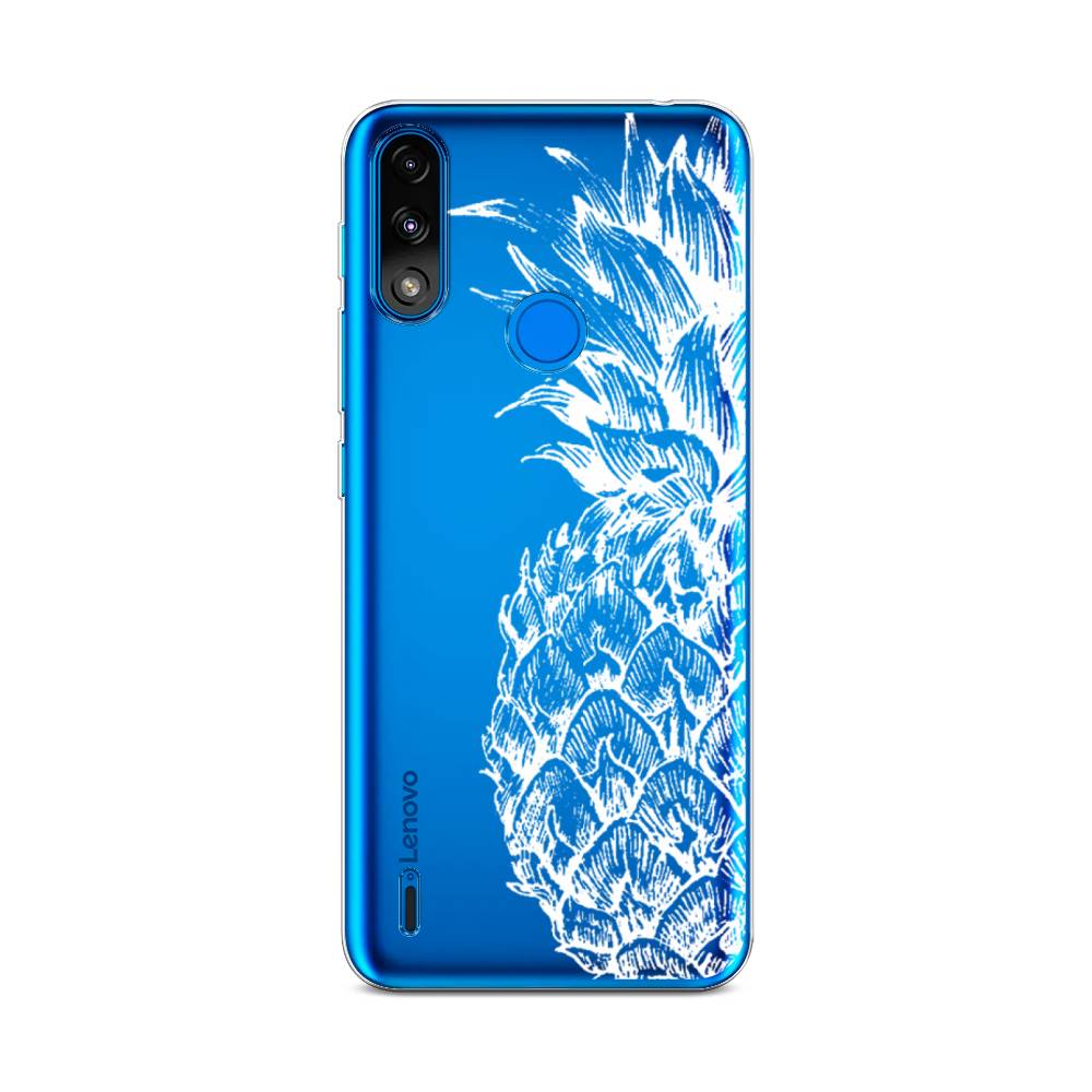 

Чехол Awog на Lenovo K13 / Леново K13 "Ананас графика белая", Белый, 113050-10