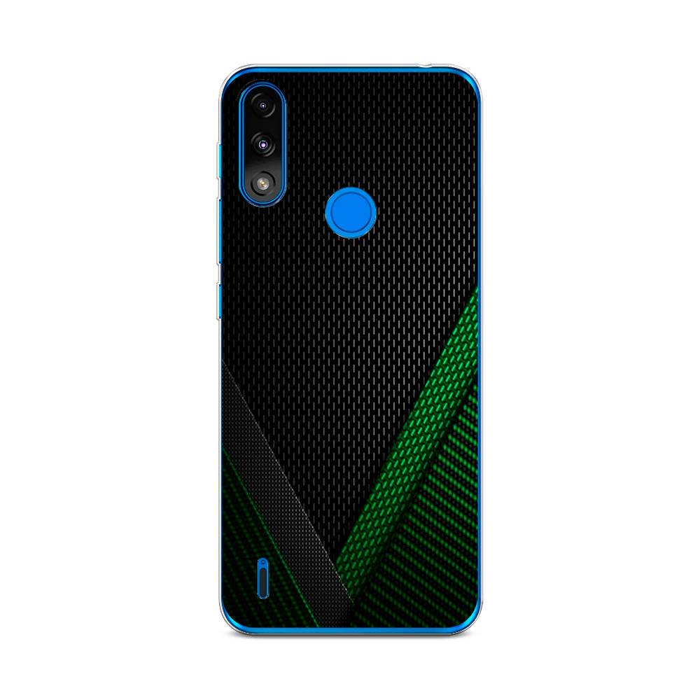 

Чехол Awog на Lenovo K13 / Леново K13 "Зеленый карбон", Черный;зеленый, 113050-3
