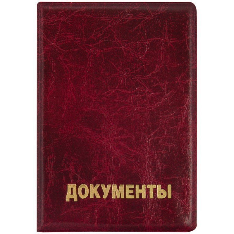 

Обложка для автодокументов унисекс Спейс 254237 красная, 254237