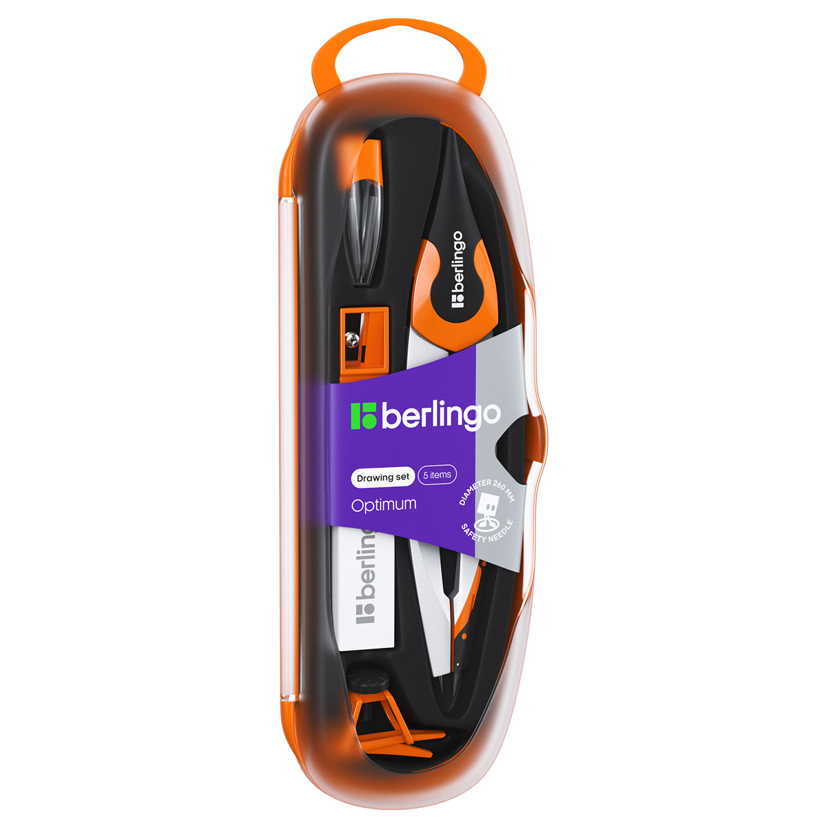 

Готовальня Berlingo Optimum Expert complete DS_00505c 5 предметов, Optimum Expert complete