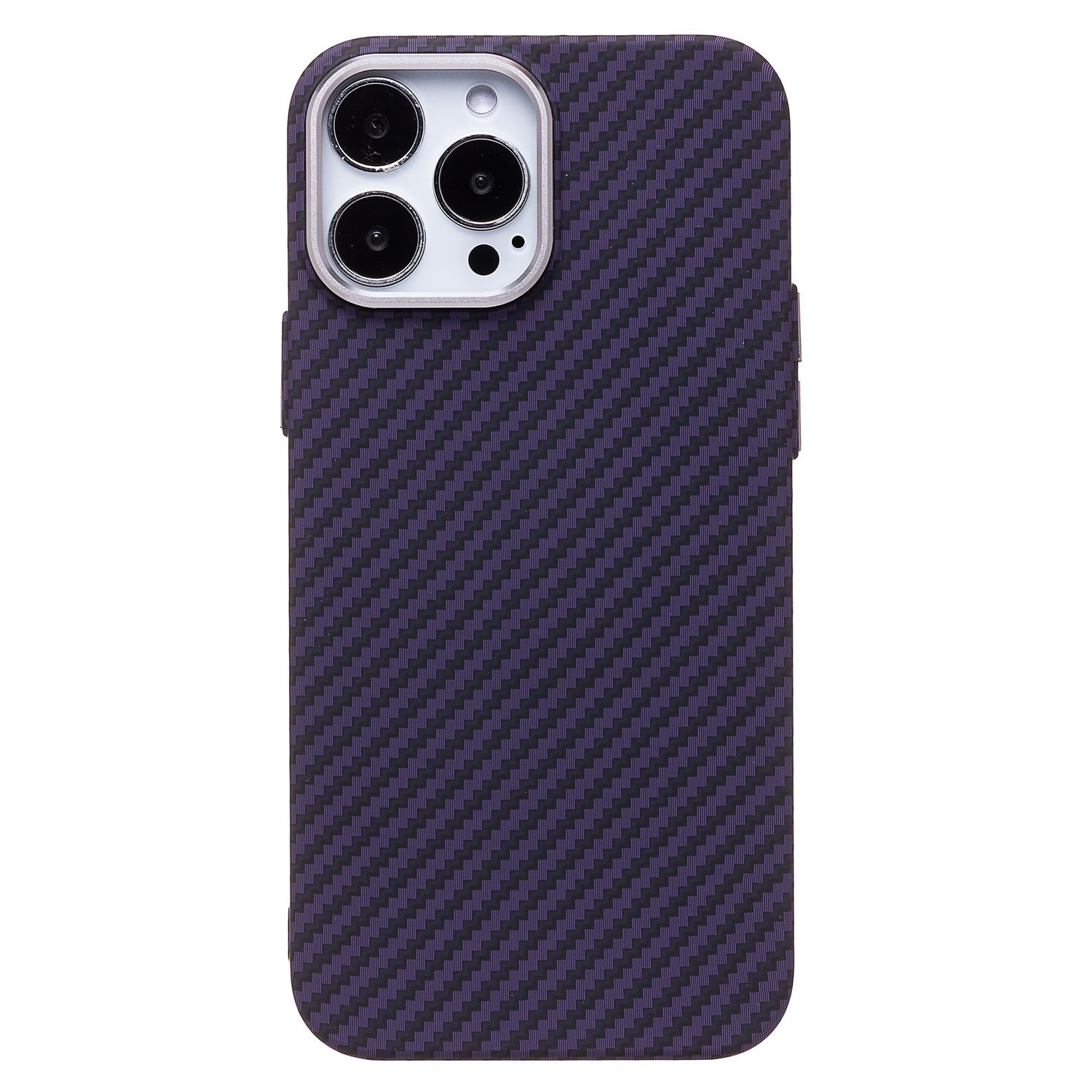 

Чехол для iPhone 13 Pro Max пластиковый Luxo Carbon (рис. 119), Фиолетовый