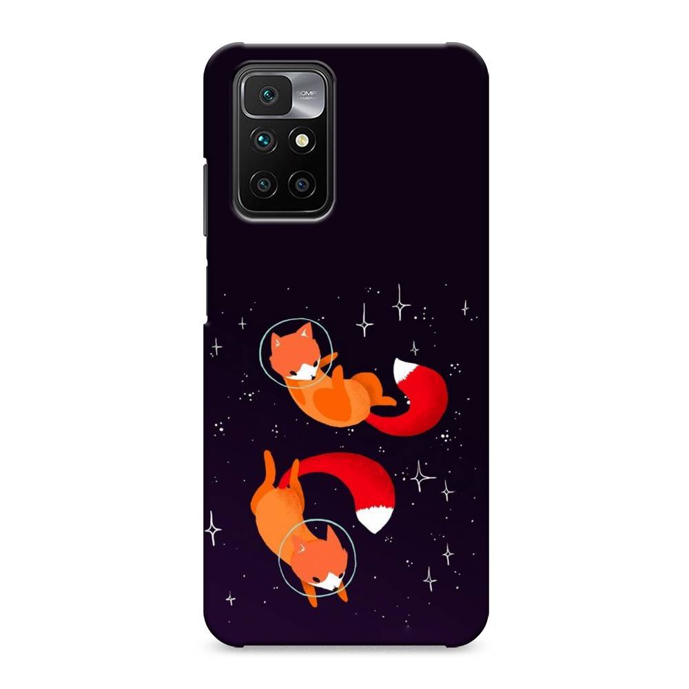 

Пластиковый чехол "Лисы космонавты" на Xiaomi Redmi 10, 311320-3