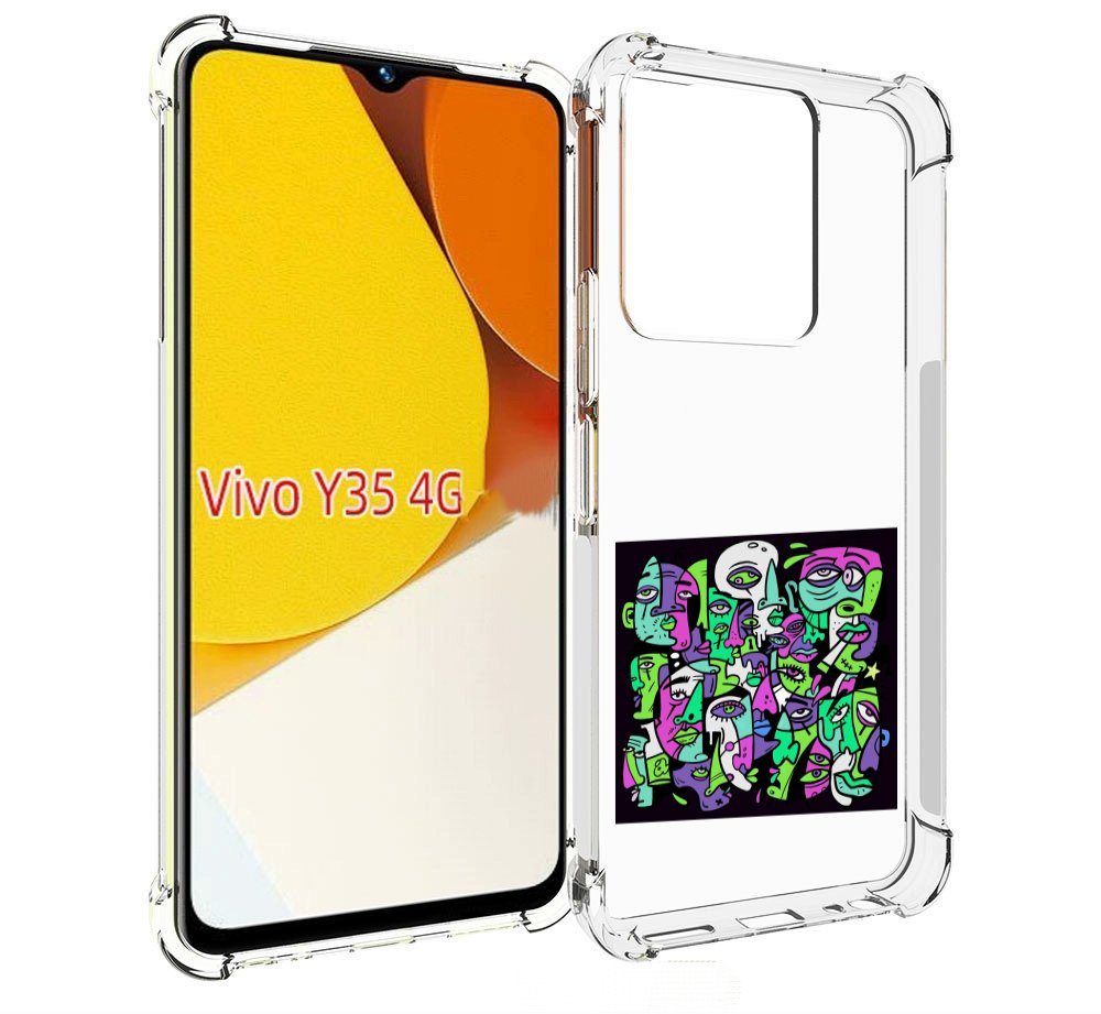 

Чехол MyPads Кривой эфир ATL для Vivo Y35 4G 2022 / Vivo Y22, Прозрачный, Tocco