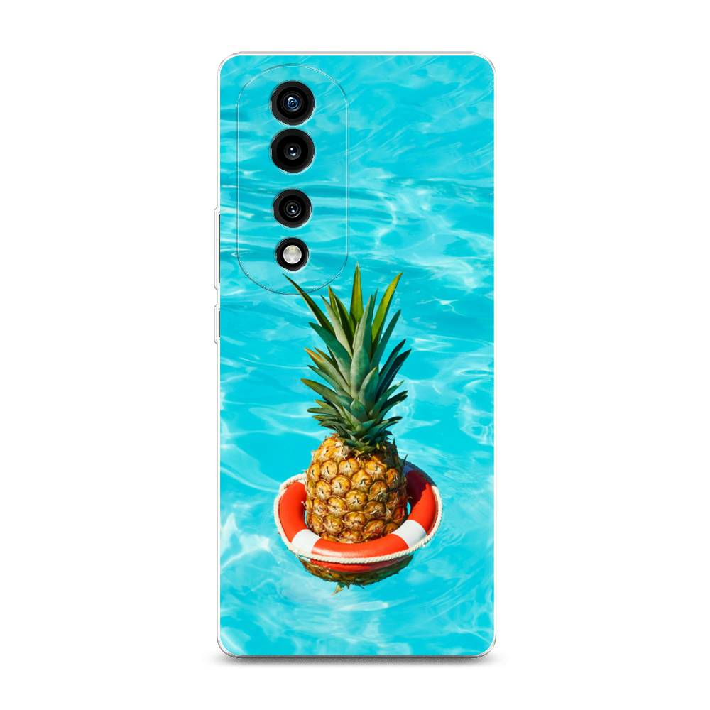 

Силиконовый чехол "Ананас в бассейне" на Honor 70 Pro, 6108350-10