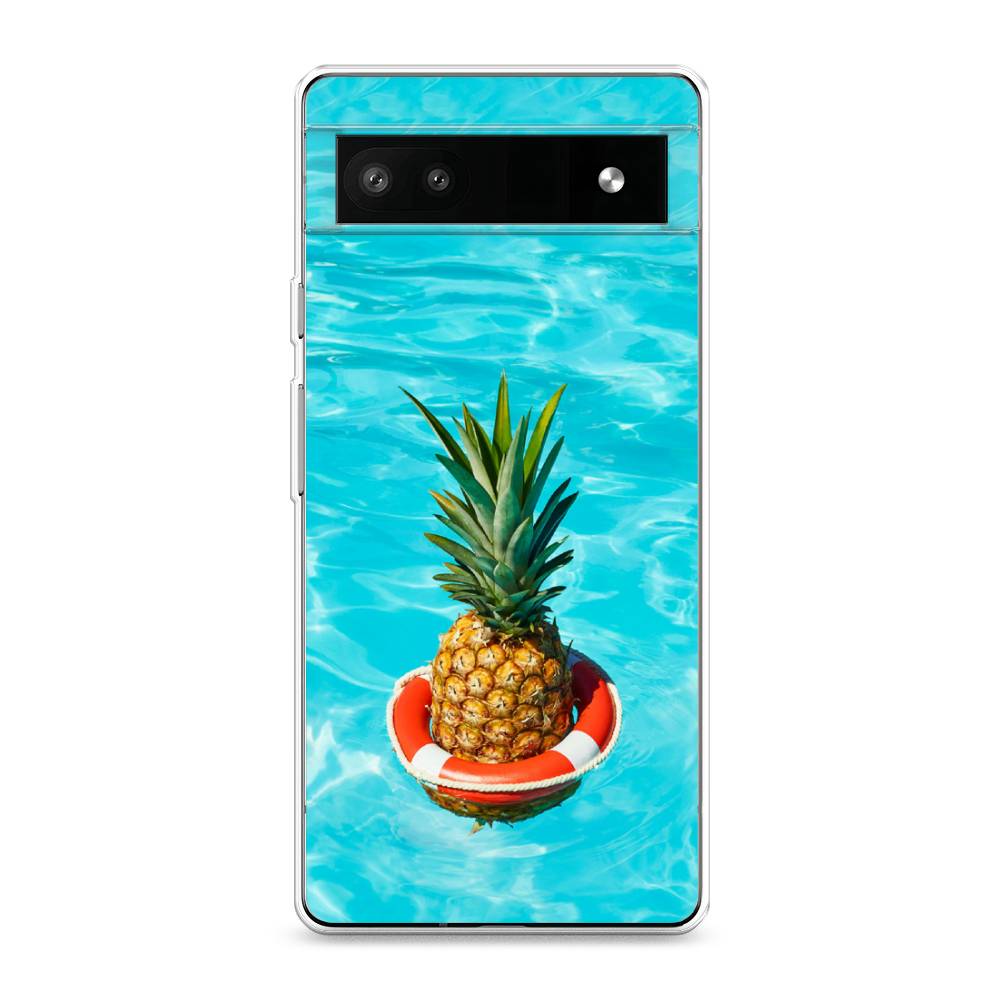 

Чехол Awog на Google Pixel 6A "Ананас в бассейне", Разноцветный, 271150-10