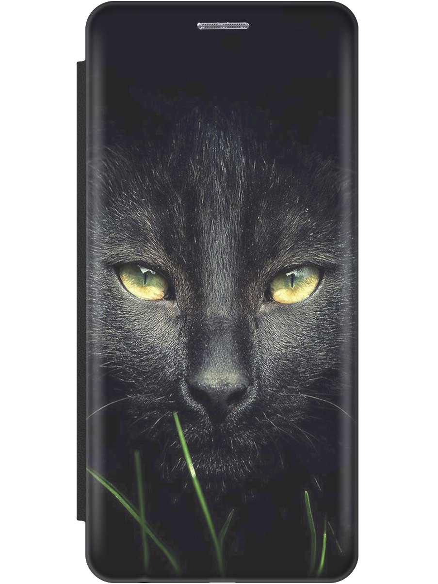 

Чехол-книжка на Tecno Pop 8 / Spark Go 2024 / Spark 20 / 20C "Кошка в темноте" черный, 20011868