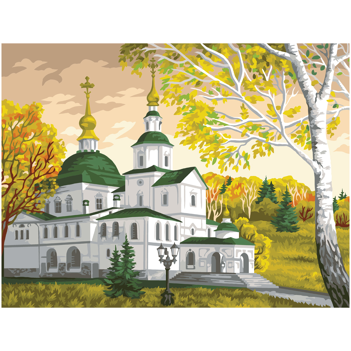 

Картина по номерам Три Совы Церковь, 30х40 см, Церковь