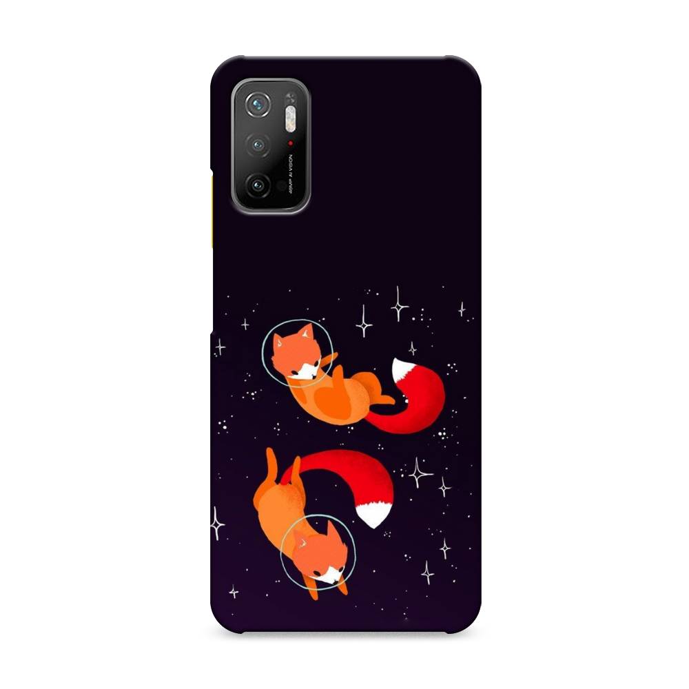 

Пластиковый чехол "Лисы космонавты" на Xiaomi Poco M3 Pro, 311020-3
