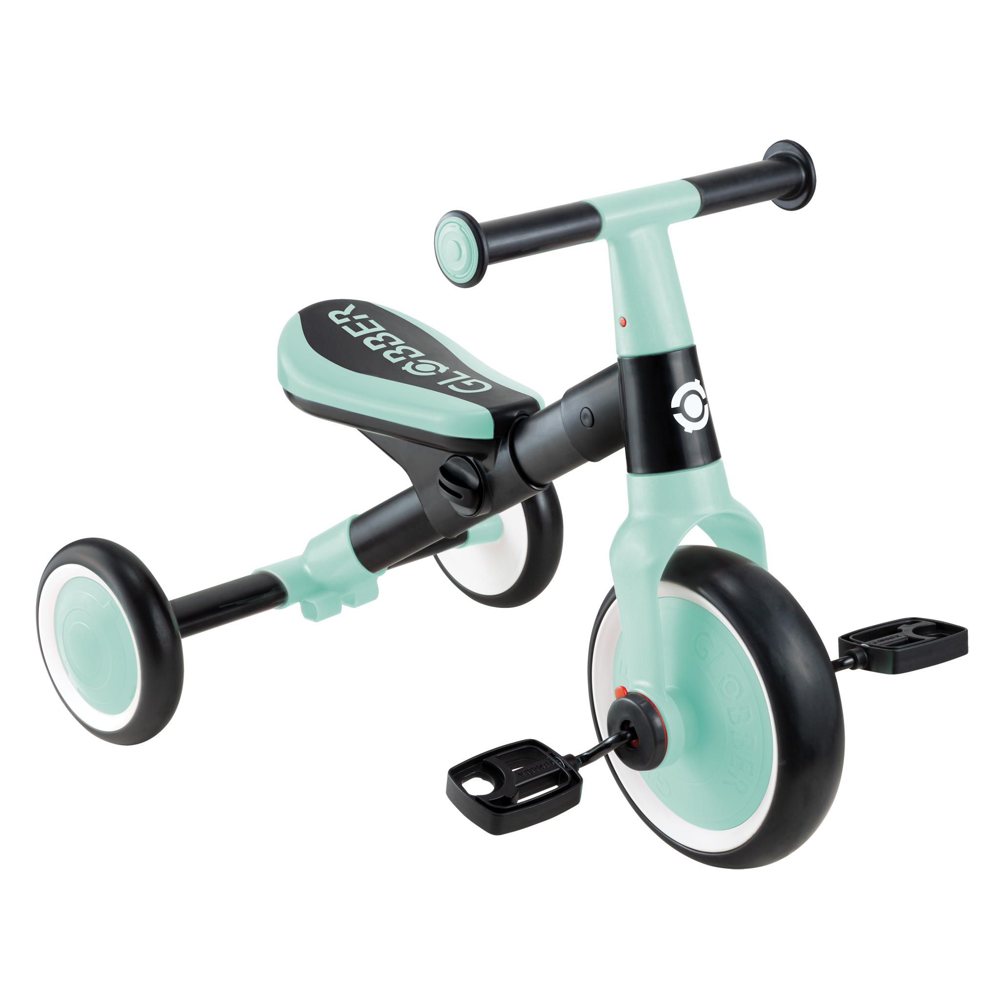 Велосипед-беговел Globber LEARNING TRIKE 2in1, Мятный 735-206