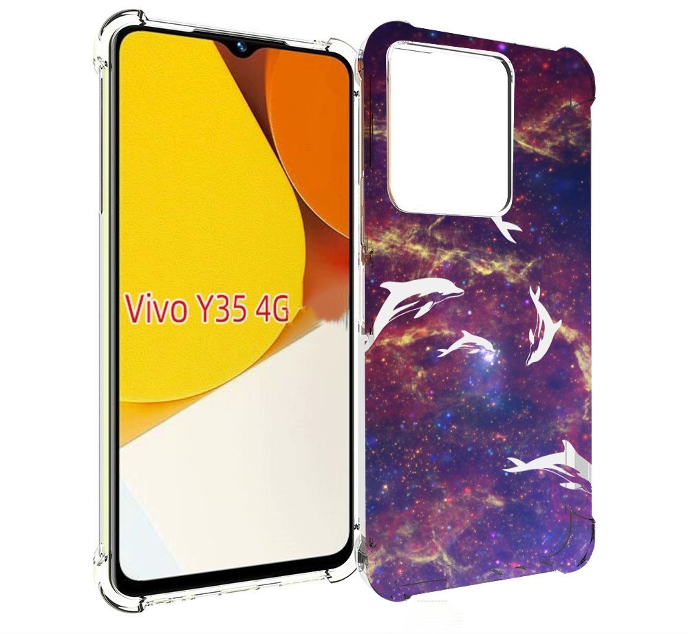 

Чехол MyPads Космические-дельфины для Vivo Y35 4G 2022 / Vivo Y22, Прозрачный, Tocco