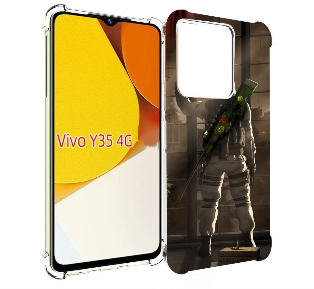 

Чехол MyPads Контр-Страйк-в-дыму для Vivo Y35 4G 2022 / Vivo Y22, Прозрачный, Tocco