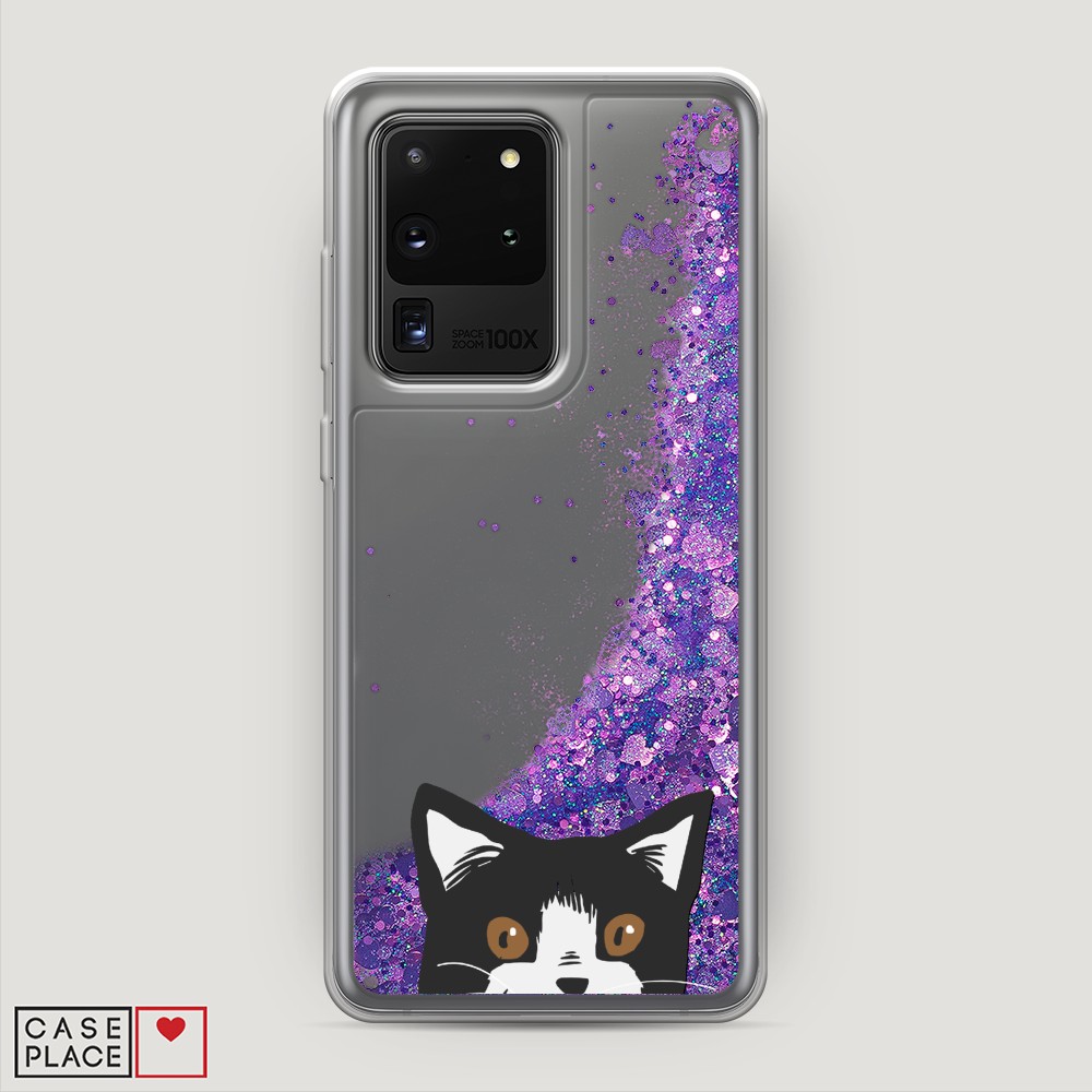 

Чехол Awog на Samsung Galaxy S20 Ultra "Подглядывающий кот", Разноцветный, 29492-1