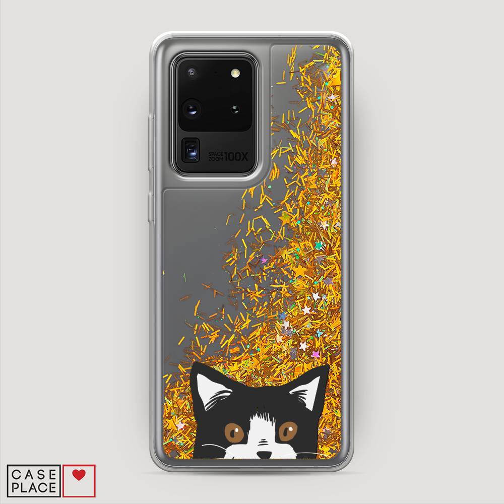 

Чехол Awog на Samsung Galaxy S20 Ultra "Подглядывающий кот", Разноцветный, 29490-1
