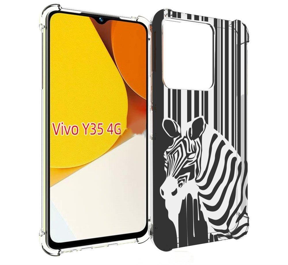 

Чехол MyPads Зебра для Vivo Y35 4G 2022 / Vivo Y22, Прозрачный, Tocco