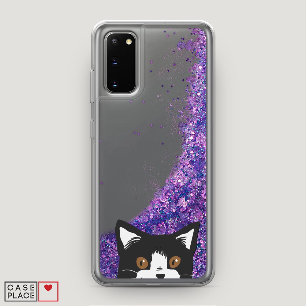 

Чехол Awog на Samsung Galaxy S20 "Подглядывающий кот", Разноцветный, 29292-1