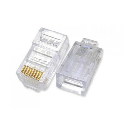 

Коннектор ExeGate RJ-45 V 8P8C - 100шт EX158091RUS, Прозрачный, RJ-45 V 8P8C